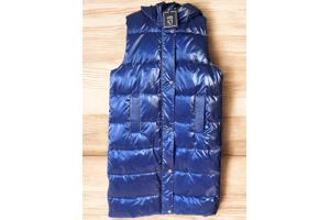 White Icy metallic bodywarmer blauw L