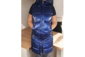 White Icy metallic bodywarmer blauw L