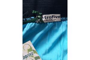 Metrofive mini rok met laagjes van kant turquoise L/XL