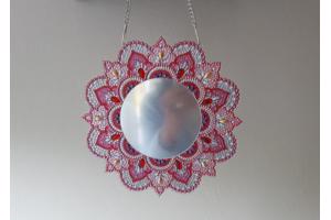 Spiegeltje gemaakt van dimond painting