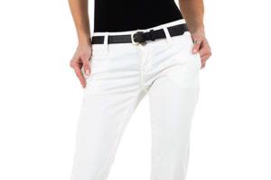 Broek extra lang creme wit recht model 31/ L