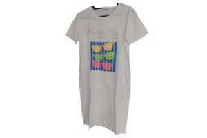 Shirt jurk Tropical fruit wit S