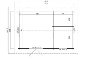 Blokhut Caroline 575x390 Onbehandeld vuren