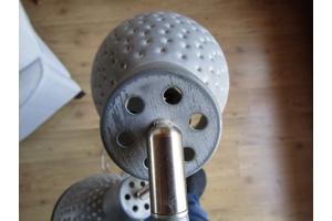 Staande lamp met 3 spotjes