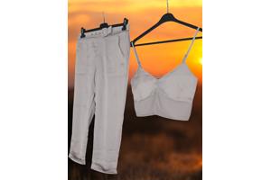 2 delige zomer set grijs M