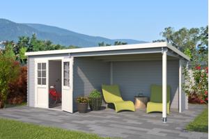 Blokhut met overkapping Sunniva 570x275 Onbehandeld vuren