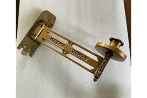 Setje Vintage wandkaarsenhouder, schilderijlamp en  zeepbak