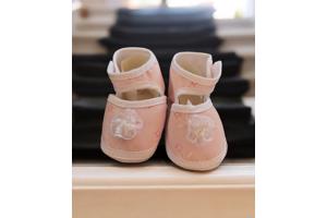 Babyschoenen Newborn Roze Met Roos