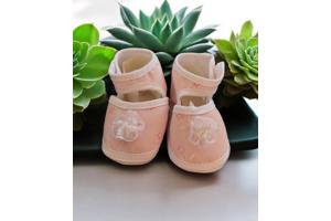 Babyschoenen Newborn Roze Met Roos