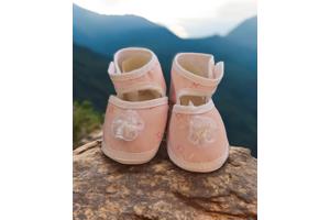 Babyschoenen Newborn Roze Met Roos