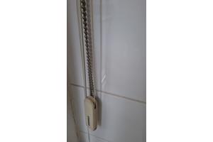 Verticale lamellen kleur wit op rail