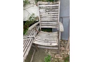 4 houten hartmann tuinstoelen