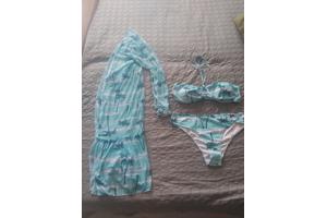 3 delige bikini set turquoise 2XL