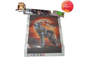 nr 1 Diamond Painting wolf 50x40cm (vierkant)