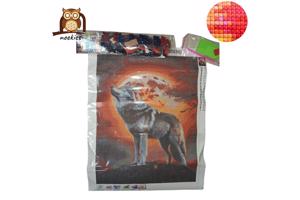 nr 1 Diamond Painting wolf 50x40cm (vierkant)