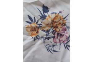 Metrofive bloemen tuniek shirt wit S/36