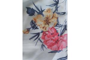 Metrofive bloemen tuniek shirt wit S/36