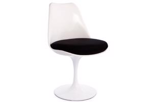 stoel design Tulip Saarinen glanzend kussen hoogte 5 cm