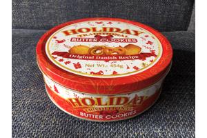 Koektrommel Holiday traditional butter cookies blik