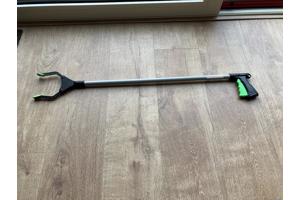 Afvalgrijper 95 cm met herbruikbare en opvouwbare verzamelzak