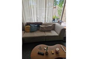 Comfortabele bank in 3 losse delen