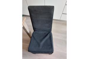 6x zwarte stoelen