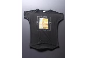 Glo-story t-shirt 1995 zwart glamour glitter one size