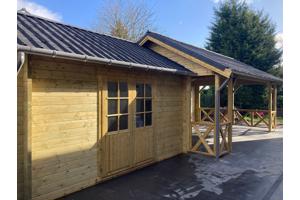 MAATWERK: blokhutten, woonunits, bijgebouwen.