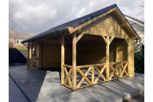 MAATWERK: blokhutten, woonunits, bijgebouwen.