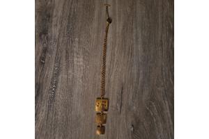 Vintage lancome paris gesigneerde goudkleurige moderne bloem