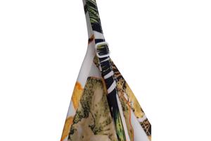 Playsuit bloemen print geel groen XL