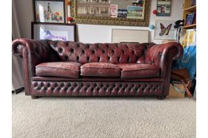 gebruikte Chesterfield bank 2,5 zits