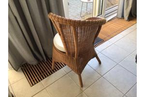 Retro rieten stoel, z.g.a.n.
