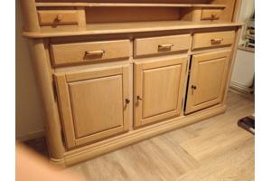 Blank eiken wandmeubel