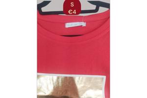 Glo-Story t-shirt Shine all day rood goud S