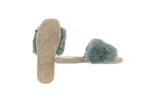 Givana Fluffy muiltjes - slippers groen 39