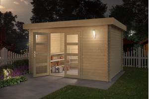 Blokhut Mikkel 380x275 Onbehandeld vuren