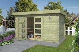 Blokhut Mikkel 380x275 Onbehandeld vuren