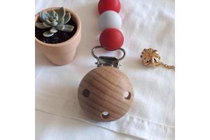 Speenkoord poesje oranje rood wit