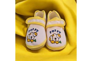 Babyschoenen Geel Met Puppy newborn