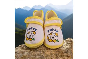 Babyschoenen Geel Met Puppy newborn