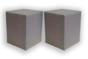 Grijze nachtkastjes / hockers