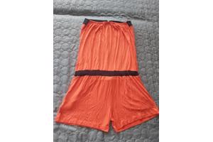 Metrofive playsuit offshoulder glitter oranje XL