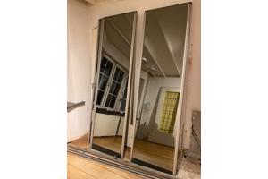 6 Schuifdeuren (spiegel) voor kastenwand