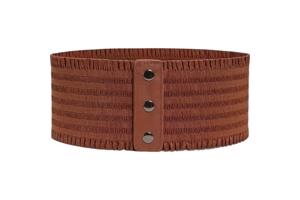 elastische taille riem bruin XXL