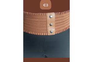 elastische taille riem bruin XXL