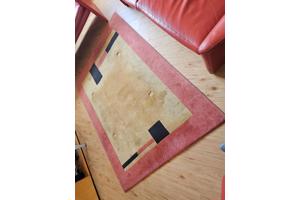 Vloerkleer rood/geel/zwart 220x160
