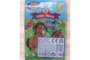 LG Little horse speelpaard geel oranje gevlekt grijs haar