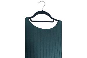 Stretchy lange jurk donkergroen XXL