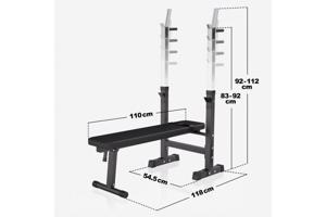 Verstelbare Halterbank Gorilla Sport 70 kg